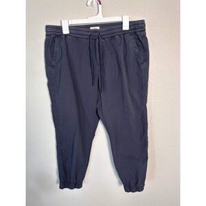 L.L. Bean Women's Stretch Ripstop Pull-On Slim-Leg Jogger Pants Navy Blue L PET